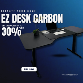EZ Desk Carbon Edition | Electric Height Adjustable Gaming Standing Desk